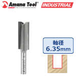 Amana Tool 45245 プランジ・ストレートビット 刃径1/2" (12.7mm) 刃長1-1/4" (31.8mm) 1/4"(6.35mm)軸