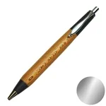 バーニア ノック式ペン金具 ボールペン/シャープペン両対応 (芯別売)クローム