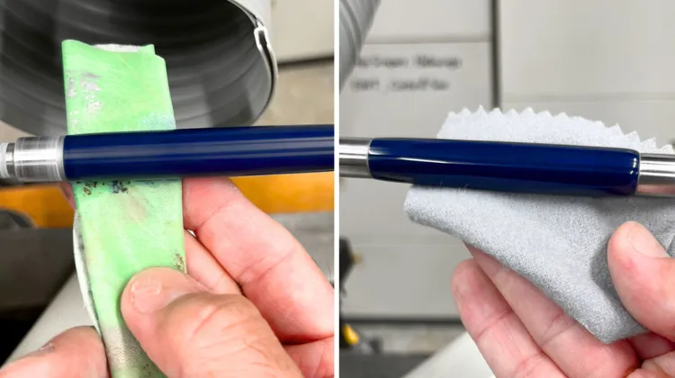 ソリッドカラー・アクリル・ペン生地 16x16x150mm パープル