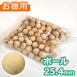 木のボール φ25.4mm (お徳用袋)