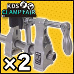 【KDSクランプフェア】ディープリーチパイプクランプ＆亜鉛メッキパイプ 2本セット