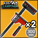【KDSクランプフェア】メタルパラレルクランプ 300 2本セット