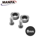 MANPA 4" ラウンドカッター (Φ8mm刃) & クラックカッター用 替刃+ネジセット