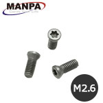 【今だけ7%OFF】MANPA カーバイドチップ取付けネジ M2.6 3個入 B