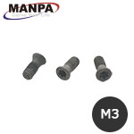 【今だけ7%OFF】MANPA カーバイドチップ取付けネジ M3 3個入