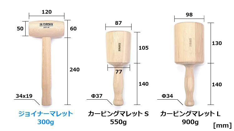 NAREXのマレット3アイテム