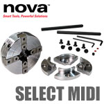 NOVA SELECT ミディチャック (1"x8tpiダイレクトスレッド)