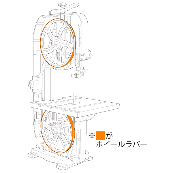 REXON BS-10K2用 ホイールラバー (ゴムリング) | つくる人をシゲキする