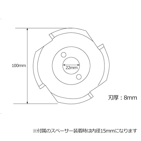 超ポイント祭?期間限定】 スターエム 560 超硬エグリ・カッター 100mm 少年（小中学生）