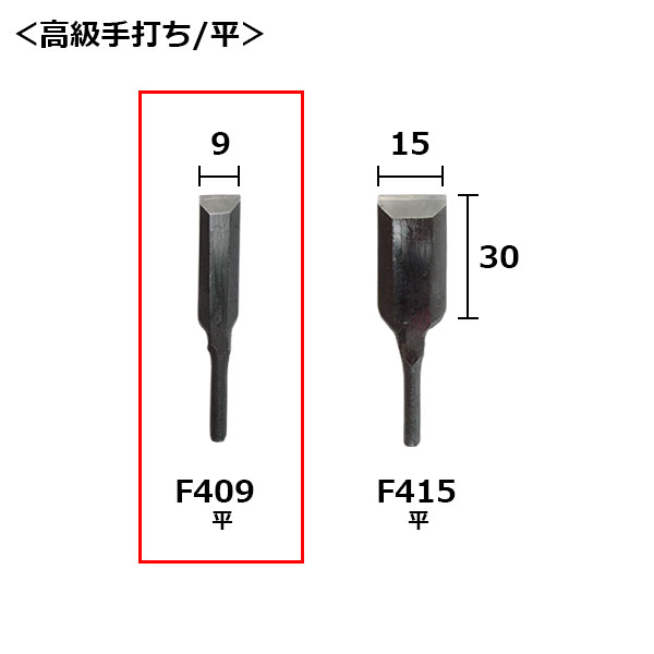 ▼ オートマック替刃 F409(平) 9mm 高級手打ち
