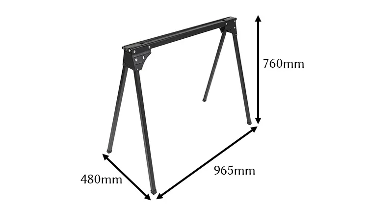 ★ 黒砂紋 ガレージ・ソーホース (スリム) 2台セット