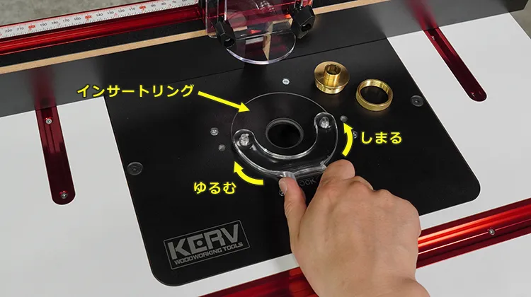 ▽ KERV キャビネットルーターテーブル CRT-Pro