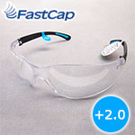 FastCap 老眼鏡付きセーフティーゴーグル (度数 +2.0)