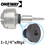 ONEWAY 回転センターアダプター 1-1/4”x8tpi