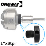 ONEWAY 回転センターアダプター 1”x8tpi