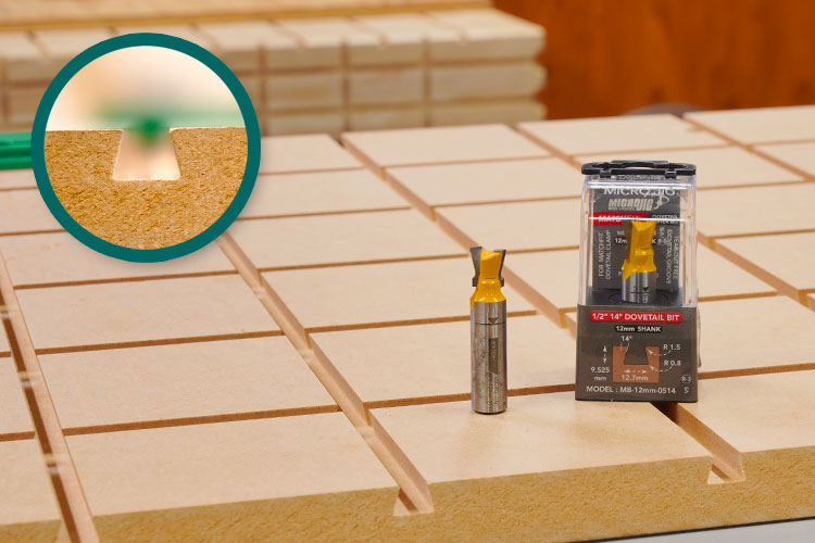 MICROJIG〈MATCHFIT〉CNCダブテールワークホールドキット