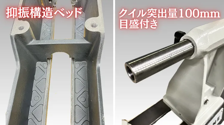 ベッドと目盛