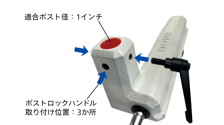 ツールレストベース (NOVA DVR 木工旋盤 ネプチューン用)