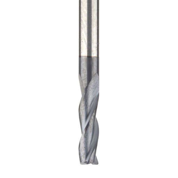 Amana Tool 51610 CNC 鉄用 AlTiNコート 3枚刃 C面付エンドミル 3mm軸 刃径3mm 刃長10mm アップカット スパイラル 超硬ソリッド