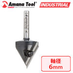 Amana Tool RC-1148-M CNC 60°替刃式Vカービングビット 6mm軸 刃径27mm 刃長23mm