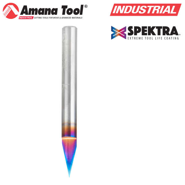 Amana Tool 45771-MK Spektra 30°エングレイビングビット 6mm軸 刃長11mm 超硬ソリッド