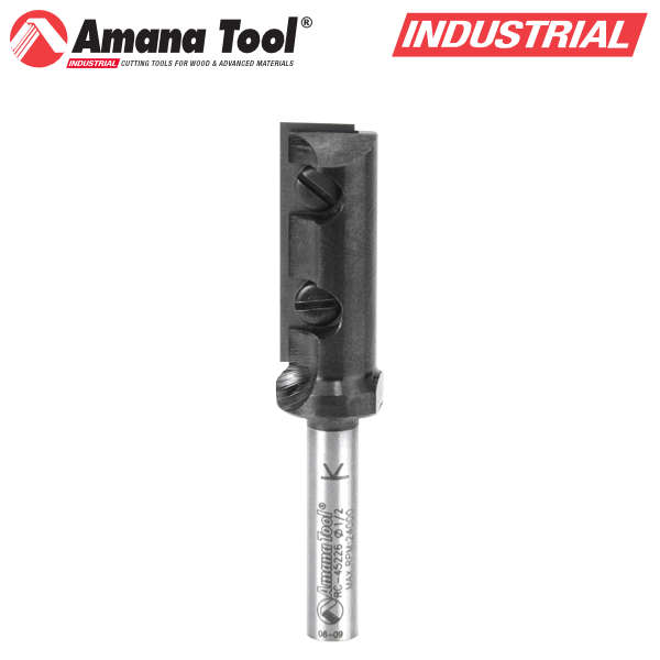 Amana Tool RC-45226 替刃式1枚刃ストレートビット 刃径1/2"(12.7mm) 刃長30mm 1/4"(6.35mm)軸