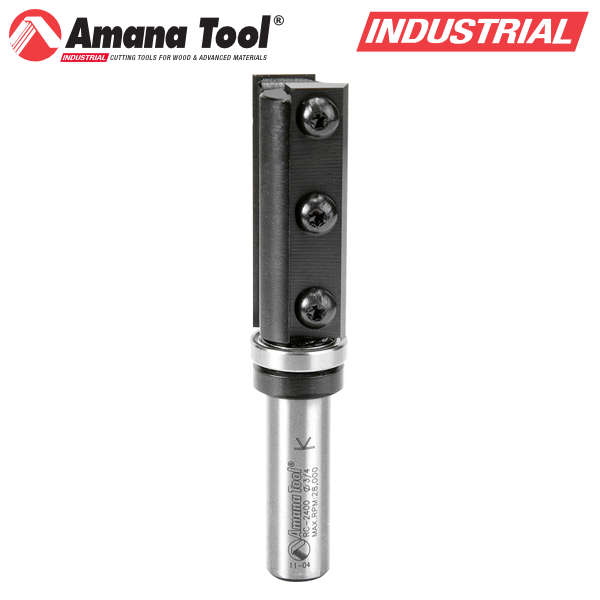 Amana Tool RC-2400 替刃式トップベアリングパターンビット 刃径3/4"(19.1mm) 刃長50mm 1/2"(12.7mm)軸