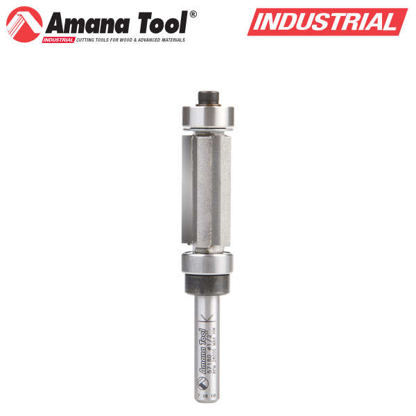 Amana Tool 57180 両サイドベアリングパターンビット 刃径1/2"(12.7mm) 刃長1"(25.4mm) 1/4"(6.35mm)軸