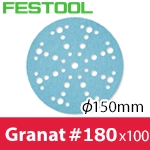 ▼ FESTOOL サンドペーパー Granat Φ150mm 粒度P180 100入