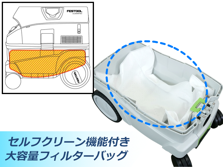 ▽ FESTOOL 集塵機 CTL 26E(スタンダードフィルター) | つくる人を ...