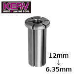 KERV フランジ付コレットリデューサー 12mm→6.35mm