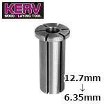 KERV フランジ付コレットリデューサー 12.7mm→6.35mm